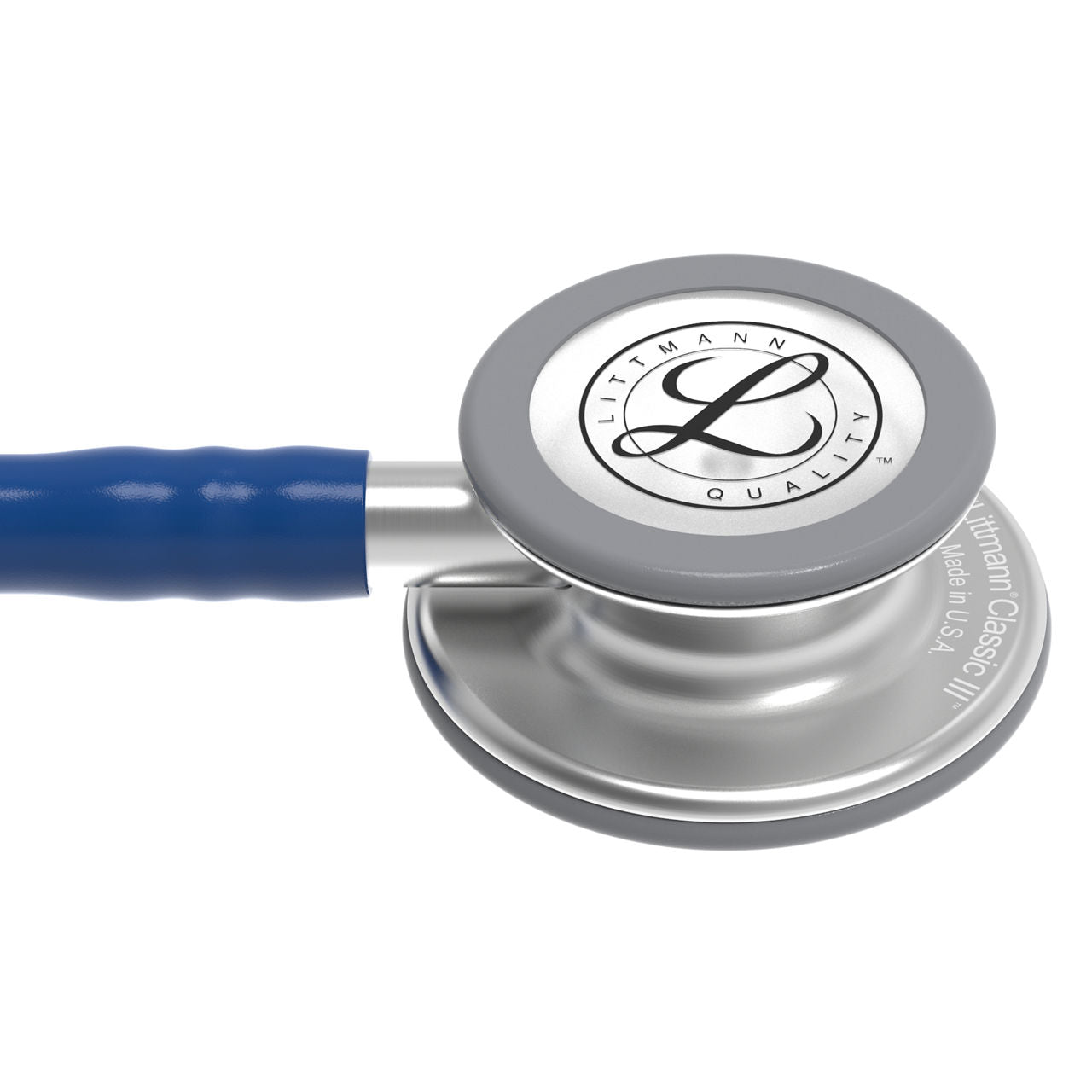 Estetoscopio Littmann Classic III, 5622, Tubo azul marino, Acabado tubo estandar, Campana acero inoxidable