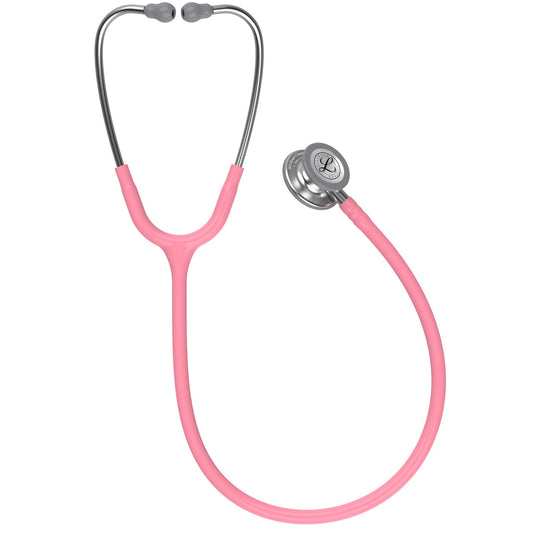 Estetoscopio Littmann Classic III, 5633, Tubo rosa perla, Acabado tubo estandar, Campana acero inoxidable