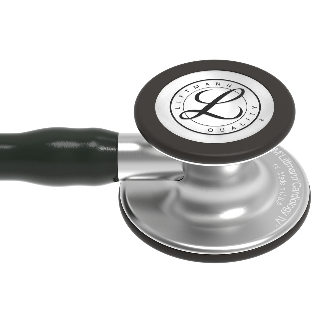 Estetoscopio Littmann Cardiology IV, 6152, Tubo negro, Acabado tubo estandar, Campana acero inoxidable