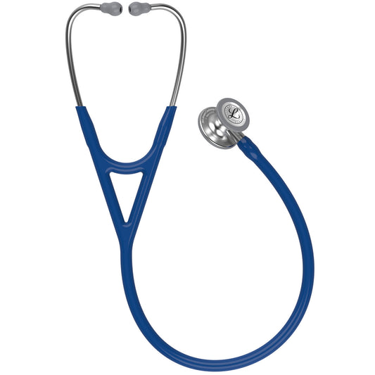 Estetoscopio Littmann Cardiology IV, 6154, Tubo azul marino, Acabado tubo estandar, Campana acero inoxidable, Vástago acero inoxidable
