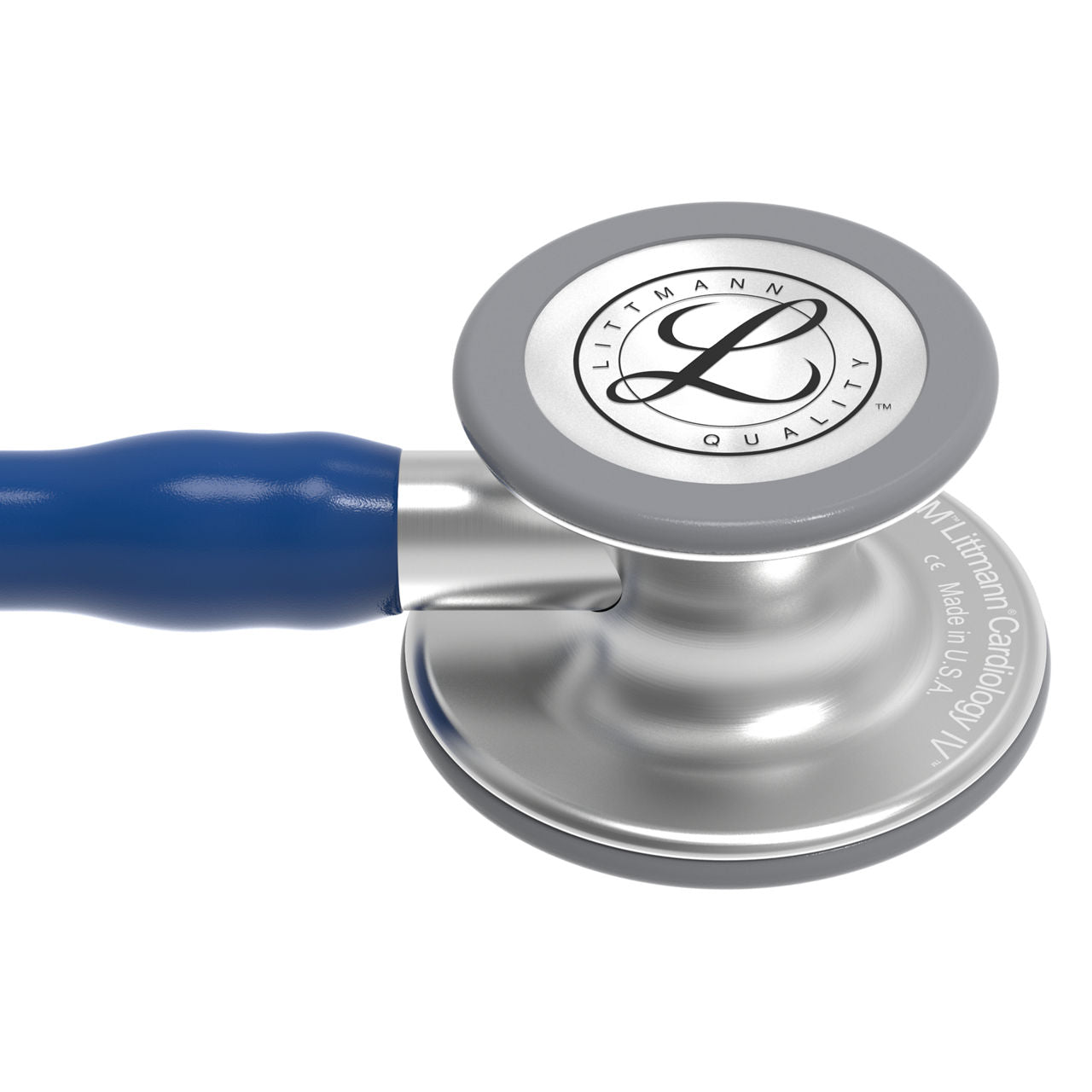 Estetoscopio Littmann Cardiology IV, 6154, Tubo azul marino, Acabado tubo estandar, Campana acero inoxidable, Vástago acero inoxidable