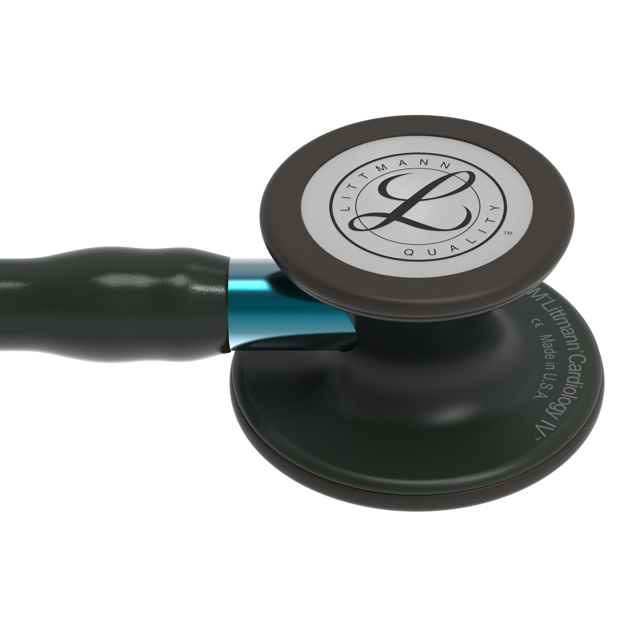 Littmann Cardiology IV Stethoscope, 6201, Black Tube, Black-Smoked Finish