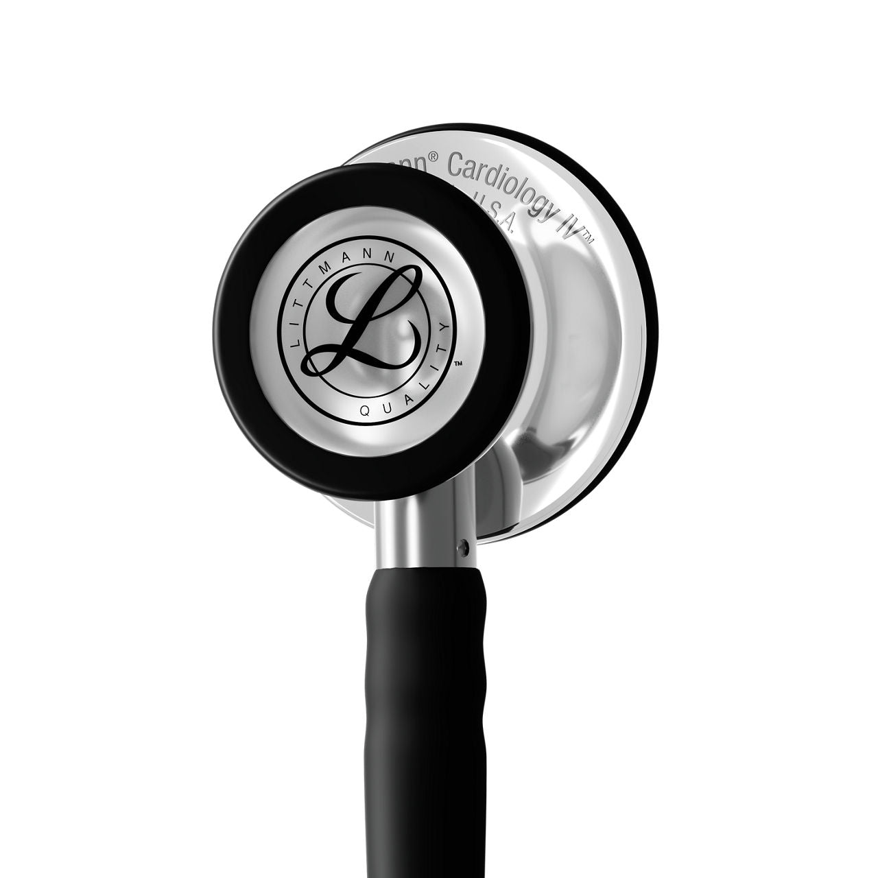 Estetoscopio Littmann Cardiology IV, 6177C, Tubo negro, Acabado tubo satinado, Campana espejo