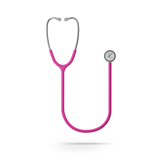 Littmann Classic III Stethoscope, 5648C, Raspberry Satin Tubing, Stainless Steel Finish