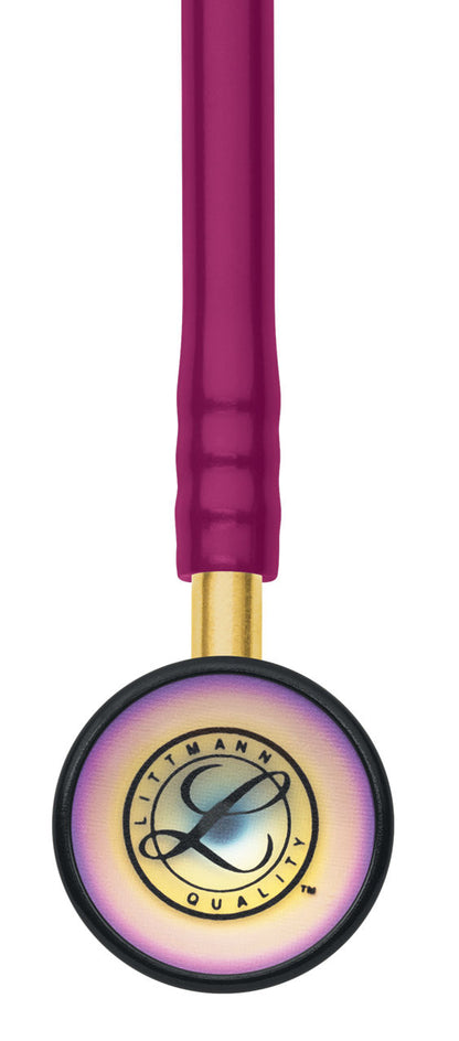 Estetoscopio Littmann Classic II Infantil, 2157, Tubo frambuesa, Acabado tubo estandar, Campana arcoiris