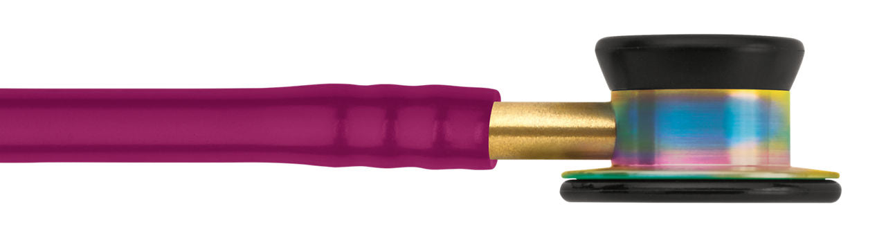 Estetoscopio Littmann Classic II Infantil, 2157, Tubo frambuesa, Acabado tubo estandar, Campana arcoiris