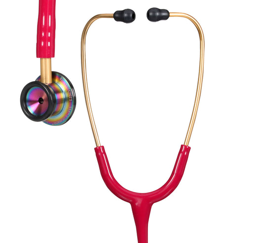 Littmann Classic II Pediatric Stethoscope, 2157, Raspberry Tubing, Stainless Steel Finish