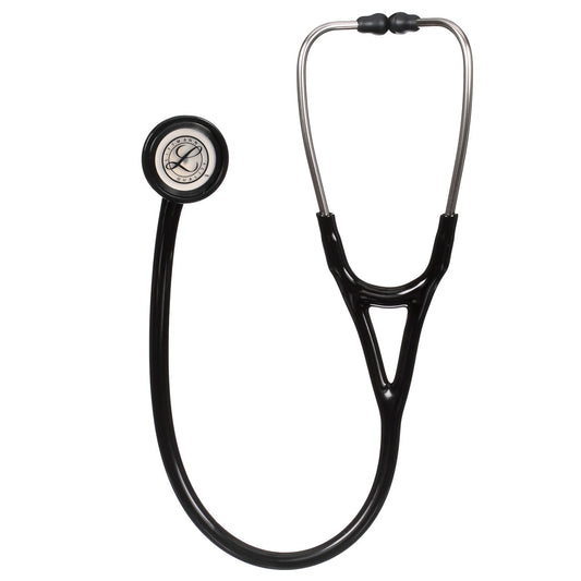 Estetoscopio Littmann Master Cardiology, 2160, Tubo negro, Acabado tubo estandar, Campana acero inoxidable pulido