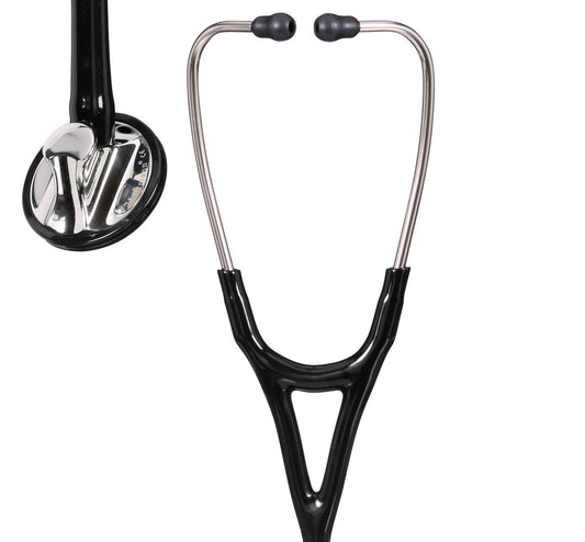 Estetoscopio Littmann Master Cardiology, 2160, Tubo negro, Acabado tubo estandar, Campana acero inoxidable pulido