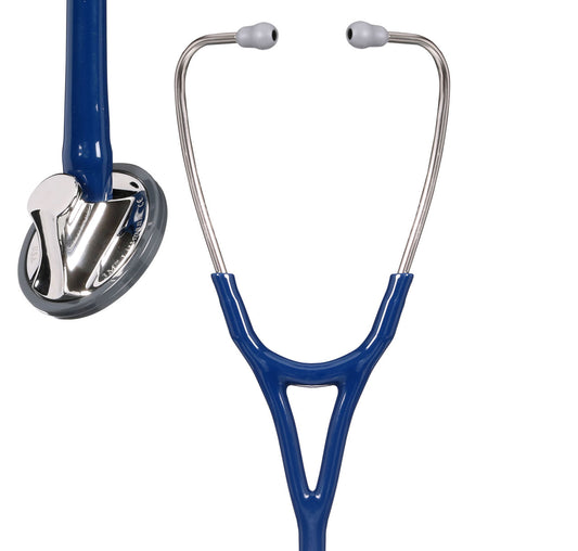 Estetoscopio Littmann Master Cardiology, 2164, Tubo azul marino, Acabado tubo estandar, Campana acero inoxidable