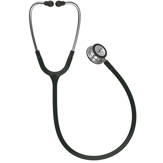 Estetoscopio Littmann Classic III, 5620, Tubo negro, Acabado tubo estandar, Campana acero inoxidable