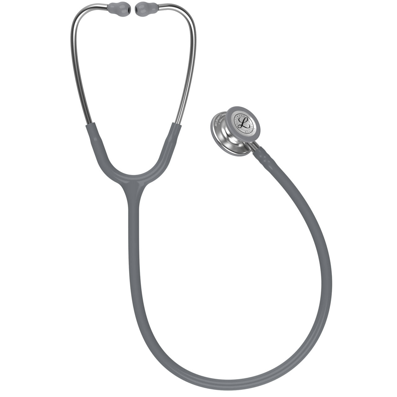 Estetoscopio Littmann Classic III, 5621, Tubo gris, Acabado tubo estandar, Campana acero inoxidable
