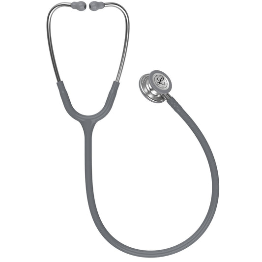 Estetoscopio Littmann Classic III, 5621, Tubo gris, Acabado tubo estandar, Campana acero inoxidable