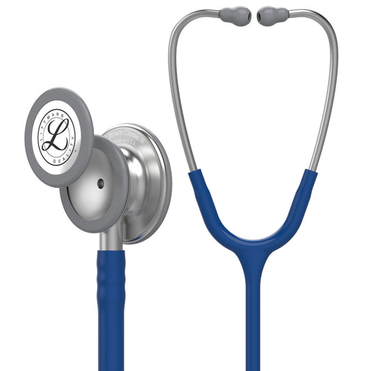 Estetoscopio Littmann Classic III, 5622, Tubo azul marino, Acabado tubo estandar, Campana acero inoxidable