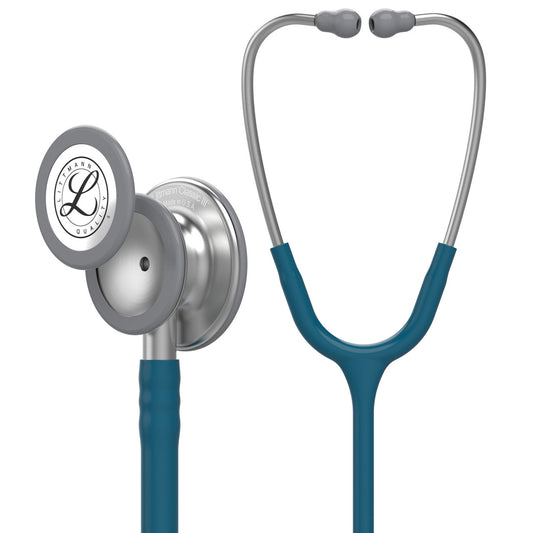 Estetoscopio Littmann Classic III, 5623, Tubo azul caribe, Acabado tubo estandar, Campana acero inoxidable