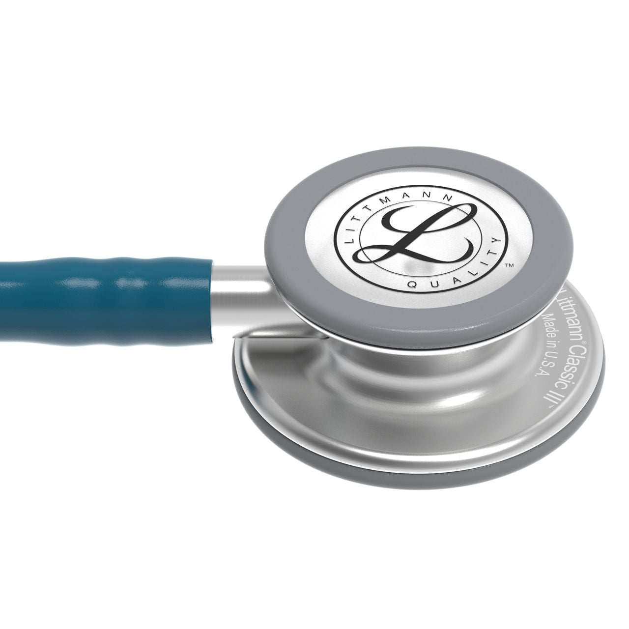 Estetoscopio Littmann Classic III, 5623, Tubo azul caribe, Acabado tubo estandar, Campana acero inoxidable