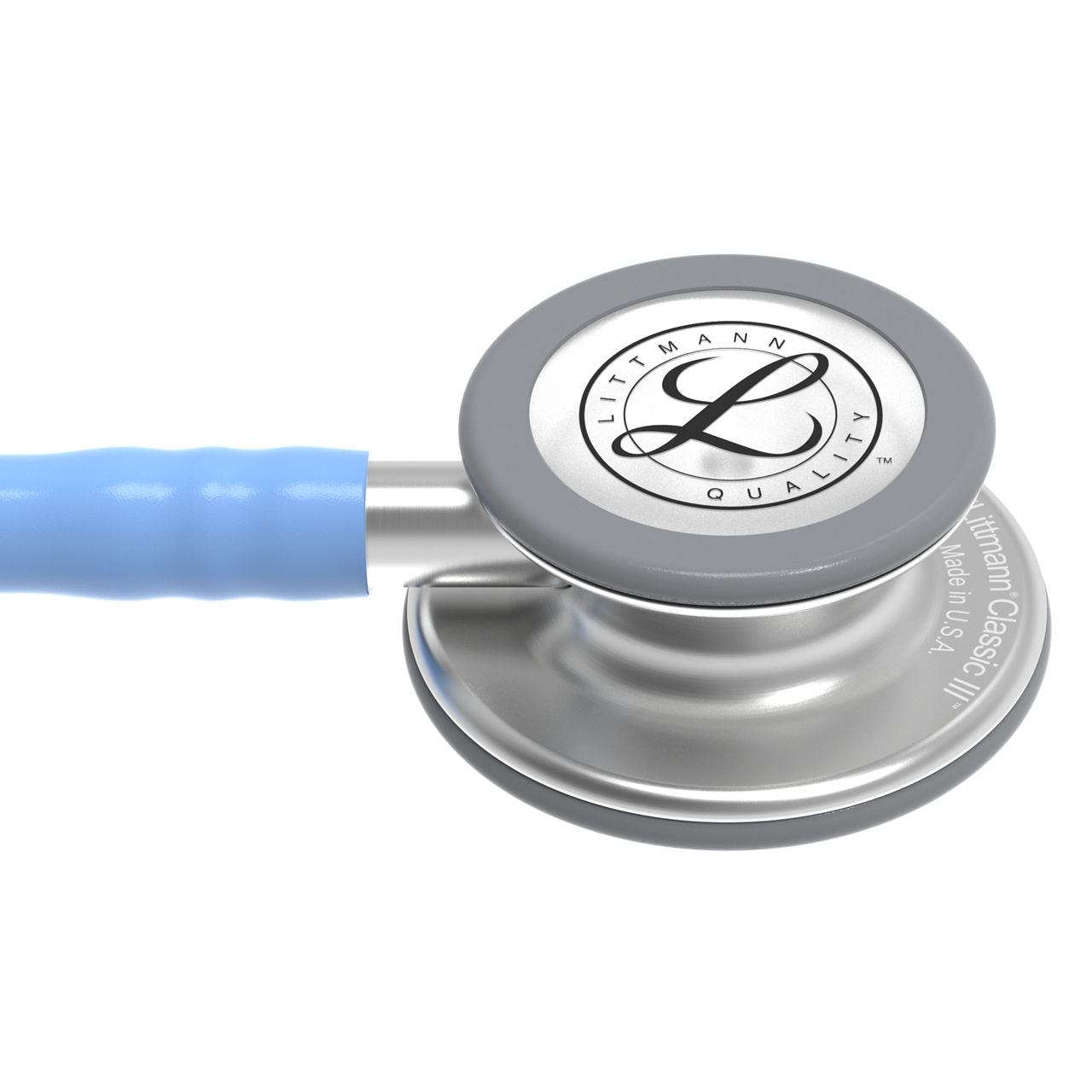 Estetoscopio Littmann Classic III, 5630, Tubo azul cielo, Acabado tubo estandar, Campana acero inoxidable