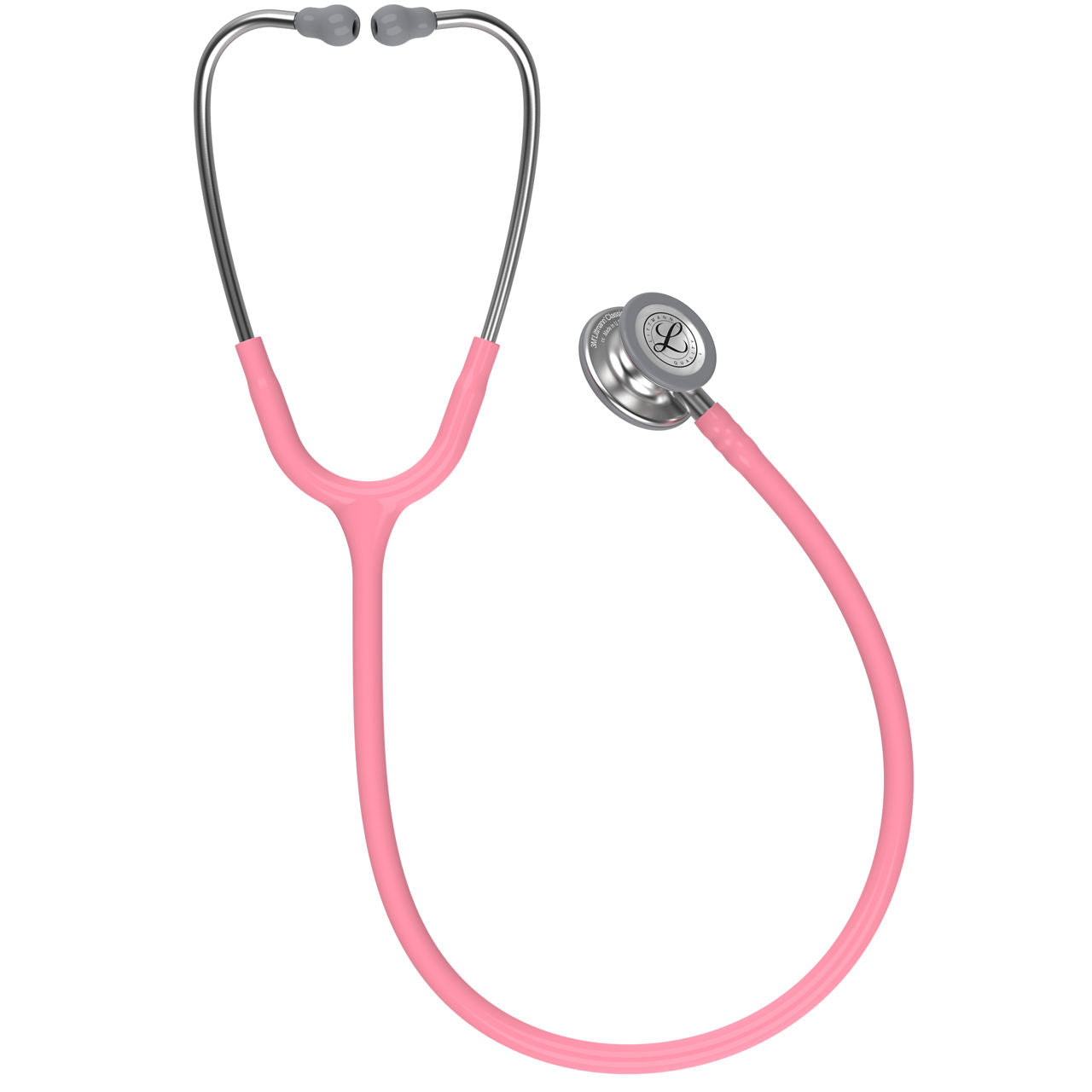Estetoscopio Littmann Classic III, 5633, Tubo rosa perla, Acabado tubo estandar, Campana acero inoxidable