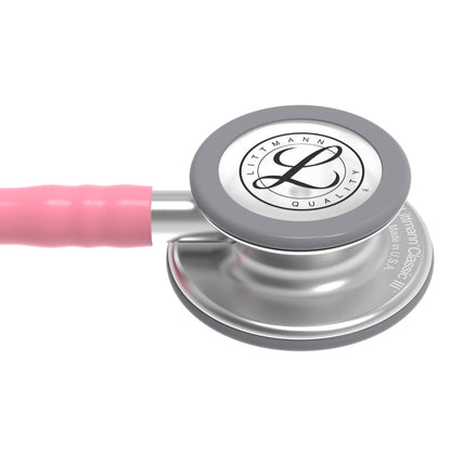 Estetoscopio Littmann Classic III, 5633, Tubo rosa perla, Acabado tubo estandar, Campana acero inoxidable