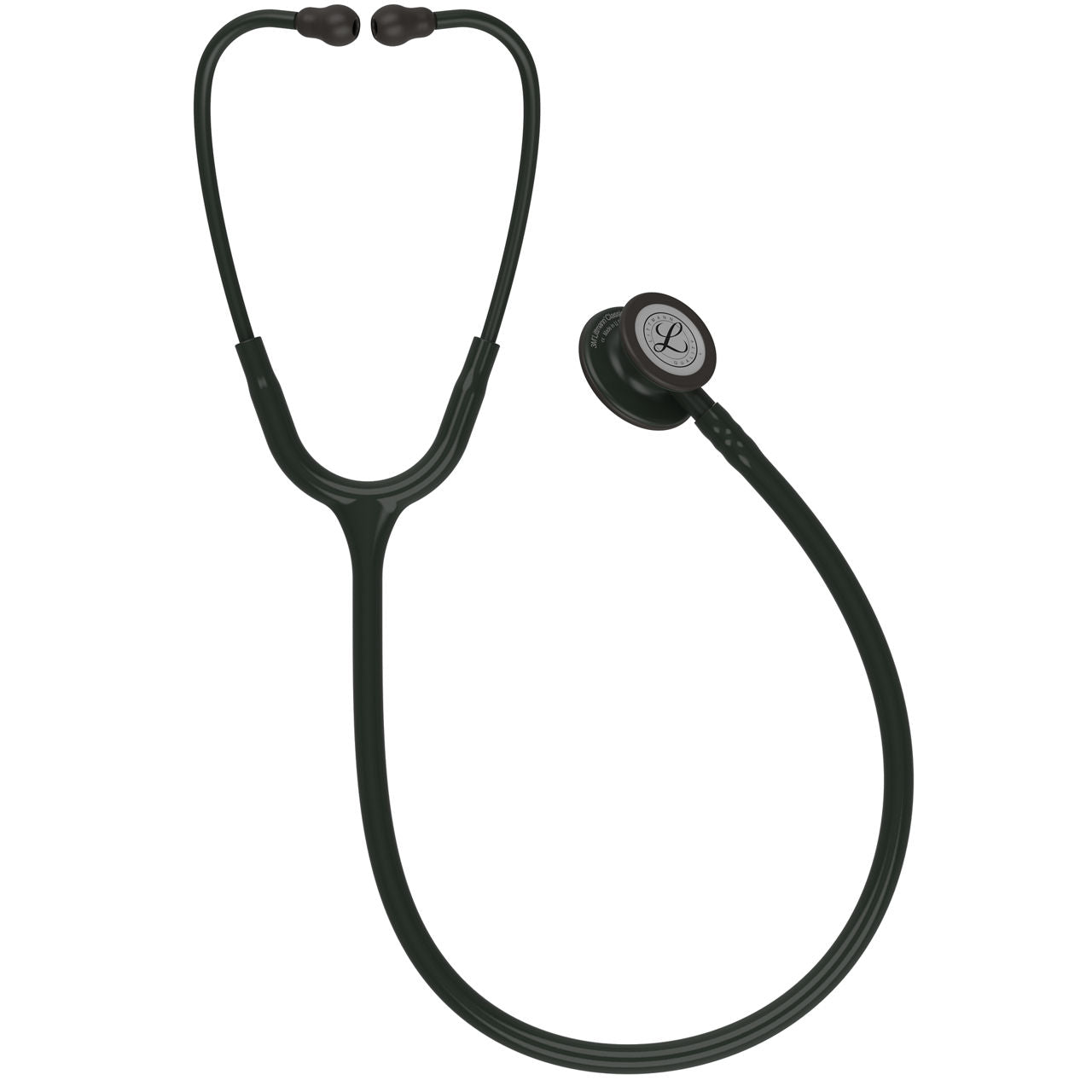 Estetoscopio Littmann Classic III, 5803, Tubo negro, Acabado tubo estandar, Campana mate