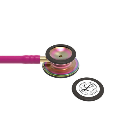 Estetoscopio Littmann Classic III, 5806, Tubo frambuesa, Acabado tubo estandar, Campana arcoiris