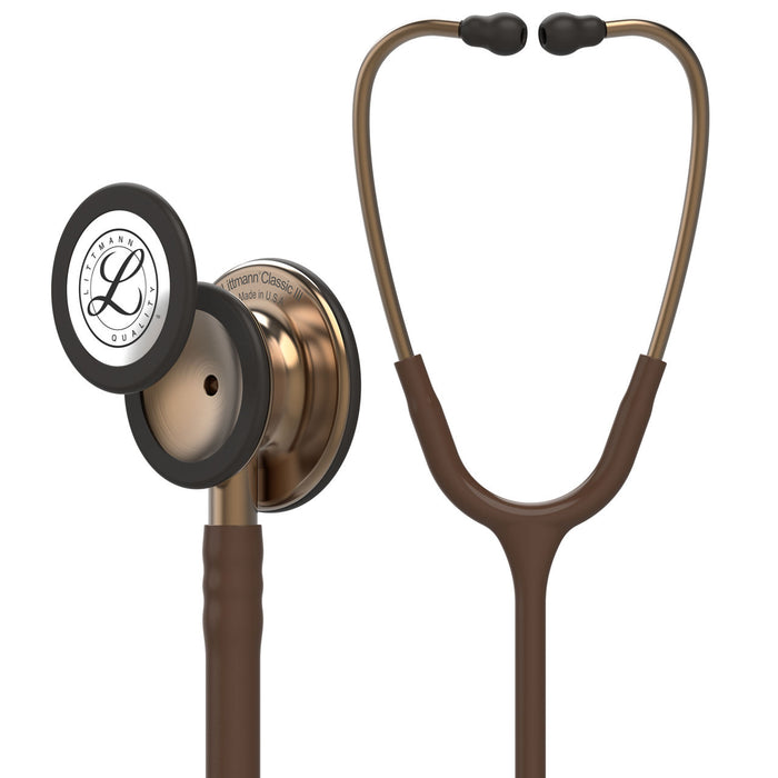Estetoscopio Littmann Classic III, 5809, Tubo chocolate, Acabado tubo estandar, Campana cobre