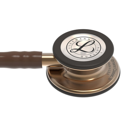 Estetoscopio Littmann Classic III, 5809, Tubo chocolate, Acabado tubo estandar, Campana cobre