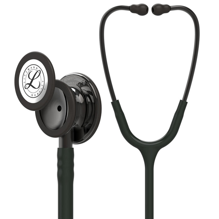 Estetoscopio Littmann Classic III, 5811, Tubo negro, Acabado tubo estandar, Campana ahumado