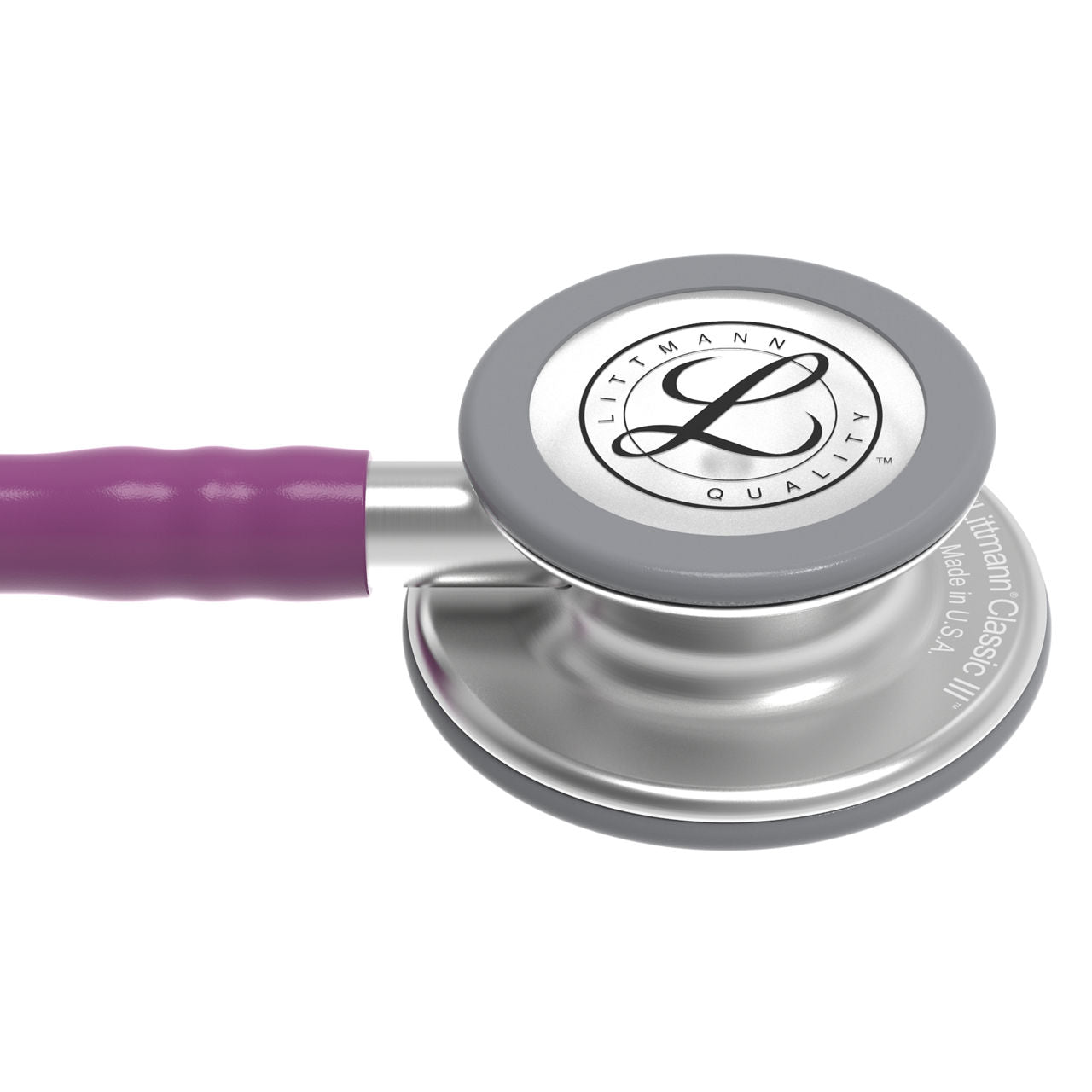 Estetoscopio Littmann Classic III, 5831, Tubo ciruela, Acabado tubo estandar, Campana acero inoxidable