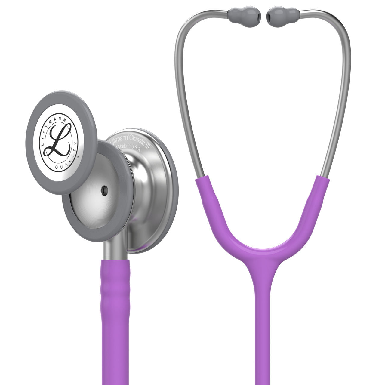 Estetoscopio Littmann Classic III, 5832, Tubo lavanda, Acabado tubo estandar, Campana acero inoxidable