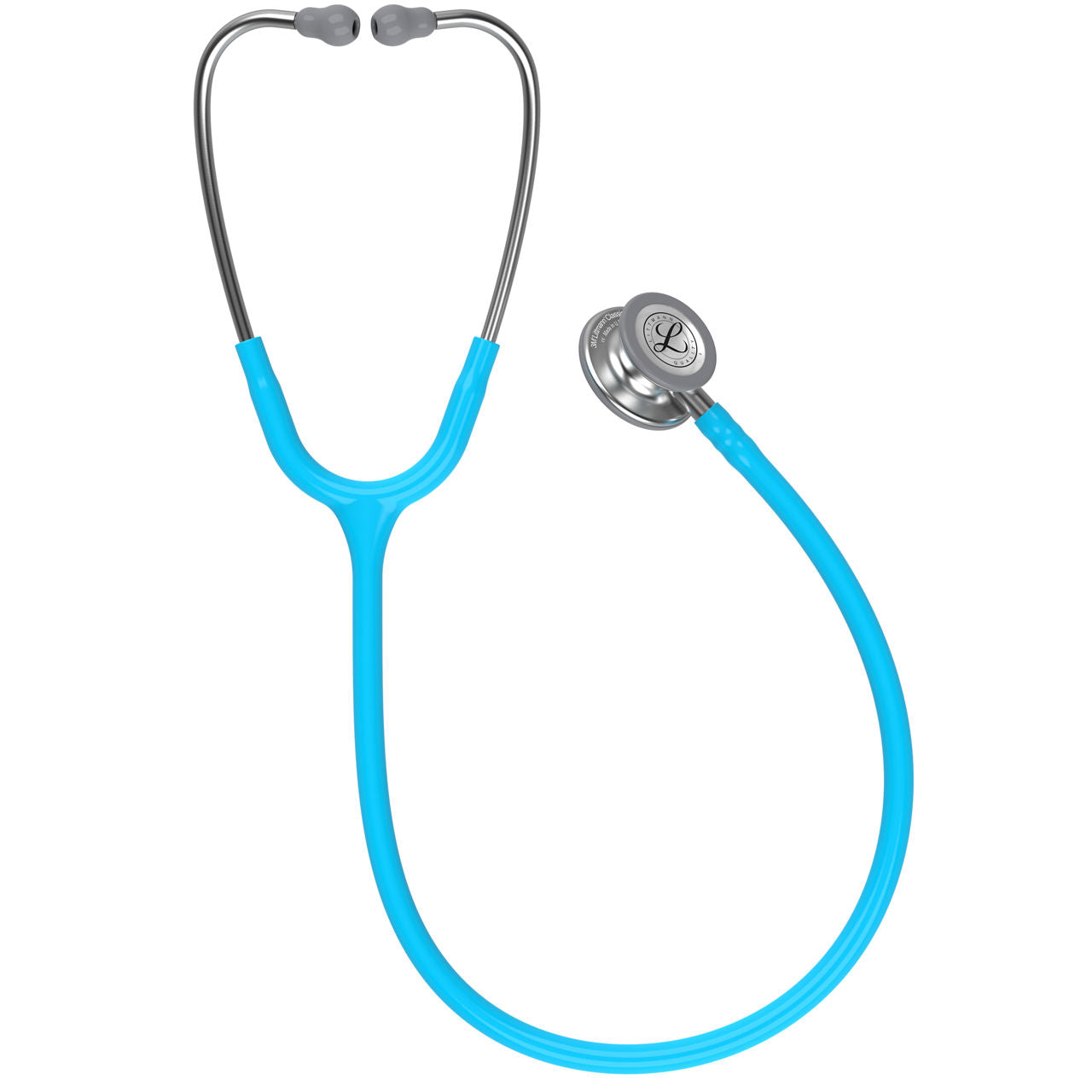 Estetoscopio Littmann Classic III, 5835, Tubo turquesa, Acabado tubo estandar, Campana acero inoxidable
