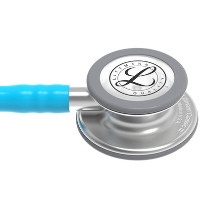 Estetoscopio Littmann Classic III, 5835, Tubo turquesa, Acabado tubo estandar, Campana acero inoxidable