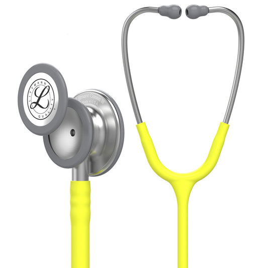 Estetoscopio Littmann Classic III, 5839, Tubo verde limón, Acabado tubo estandar, Campana acero inoxidable