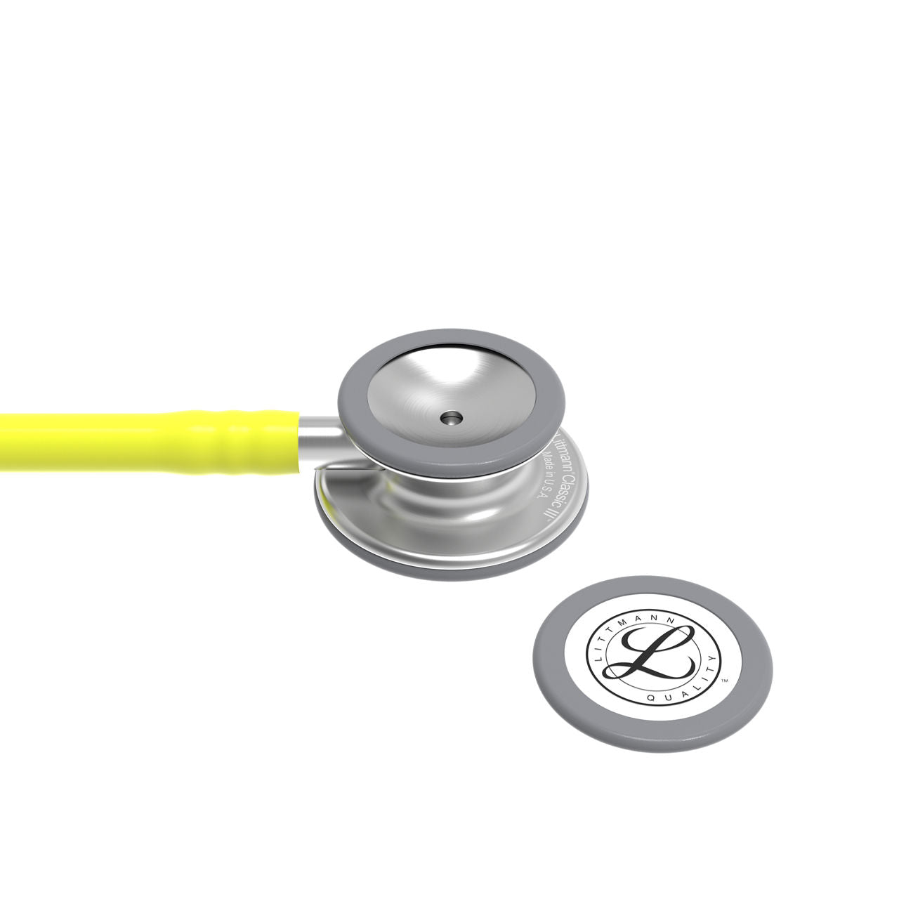 Estetoscopio Littmann Classic III, 5839, Tubo verde limón, Acabado tubo estandar, Campana acero inoxidable
