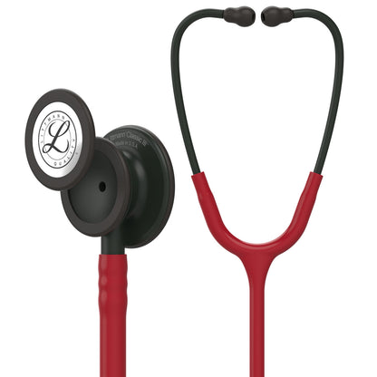 Estetoscopio Littmann Classic III, 5868, Tubo borgoña, Acabado tubo estandar, Campana negro mate