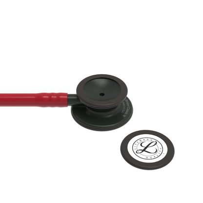 Estetoscopio Littmann Classic III, 5868, Tubo borgoña, Acabado tubo estandar, Campana negro mate