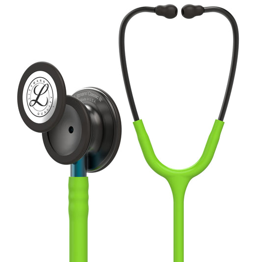 Littmann Classic III Stethoscope, 5875, Lime Green Tube, Stainless Steel Finish