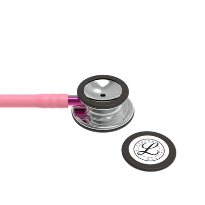 Estetoscopio Littmann Classic III, 5962, Tubo rosa perla, Acabado tubo estandar, Campana espejo, Vástago rosa, Auriculares ahumado