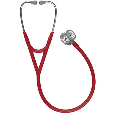 Littmann Cardiology IV Stethoscope, 6184, Burgundy Tube, Stainless Steel Finish