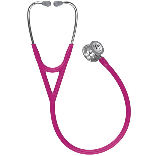 Estetoscopio Littmann Cardiology IV, 6158, Tubo frambuesa, Acabado tubo estandar, Campana acero inoxidable, Vástago acero inoxidable