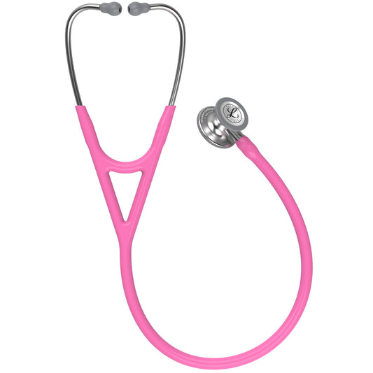 Littmann Cardiology IV Stethoscope, 6159, Pink Tube, Stainless Steel Finish