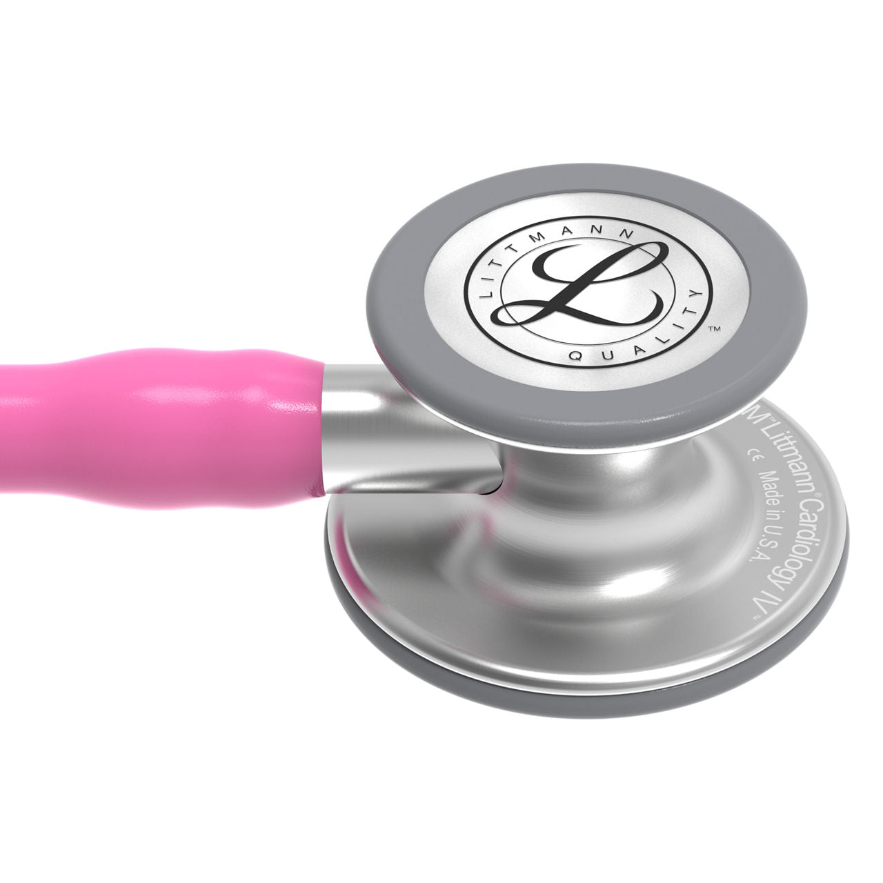 Littmann Cardiology IV Stethoscope, 6159, Pink Tube, Stainless Steel Finish