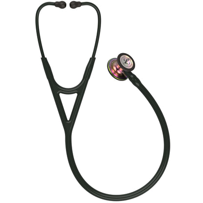 Estetoscopio Littmann Cardiology IV, 6165, Tubo negro, Acabado tubo estandar, Campana arcoiris, Vástago negro