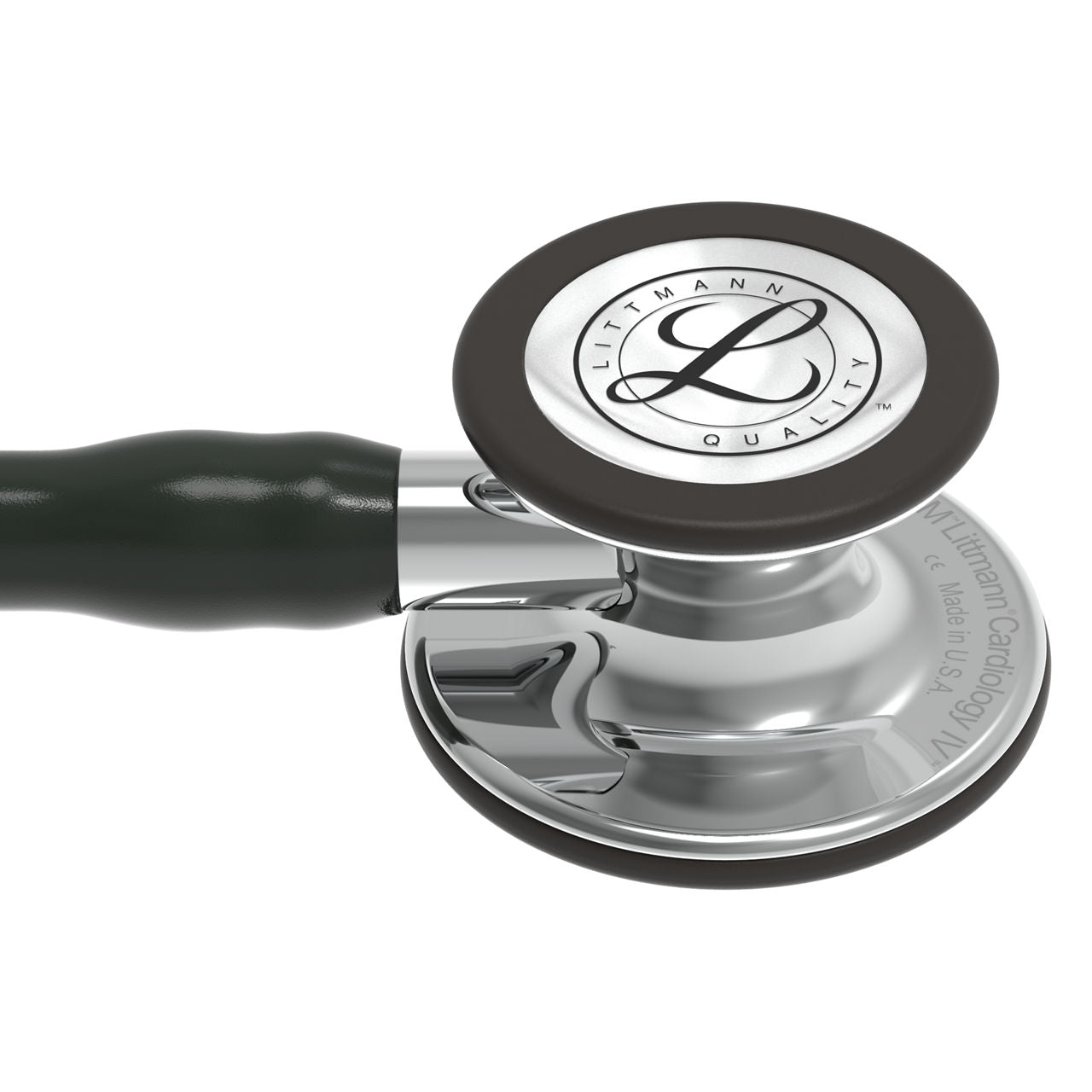 Estetoscopio Littmann Cardiology IV, 6177, Tubo negro, Acabado tubo estandar, Campana espejo