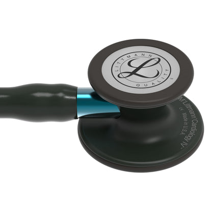 Littmann Cardiology IV Stethoscope, 6201, Black Tube, Black-Smoked Finish