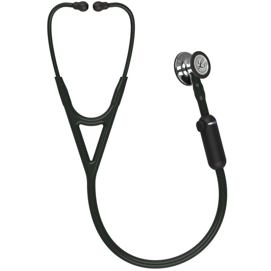 Estetoscopio Littmann CORE Digital, 8890, Tubo negro, Acabado tubo estandar, Campana espejo