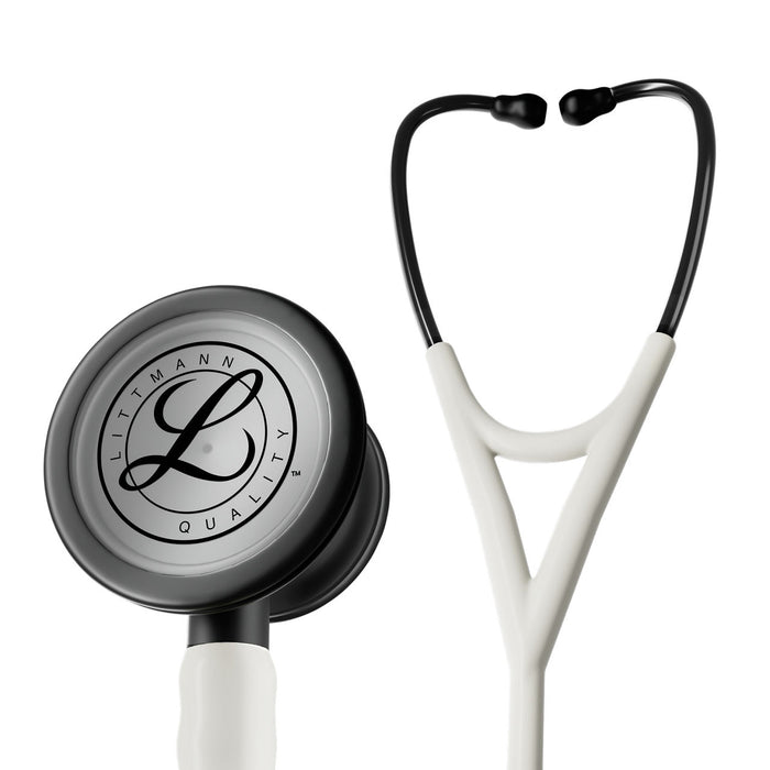 Estetoscopio Littmann Cardiology IV, 6186C, Tubo alabastro, Acabado tubo satinado, Campana negro mate