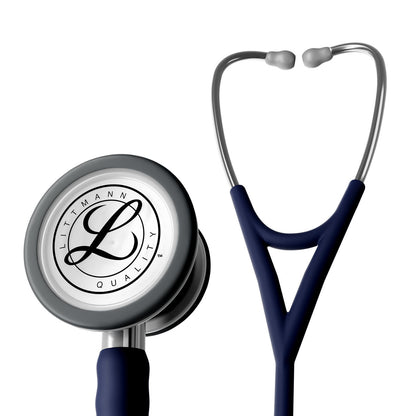 Estetoscopio Littmann Cardiology IV, 6187C, Tubo azul medianoche, Acabado tubo satinado, Campana acero inoxidable