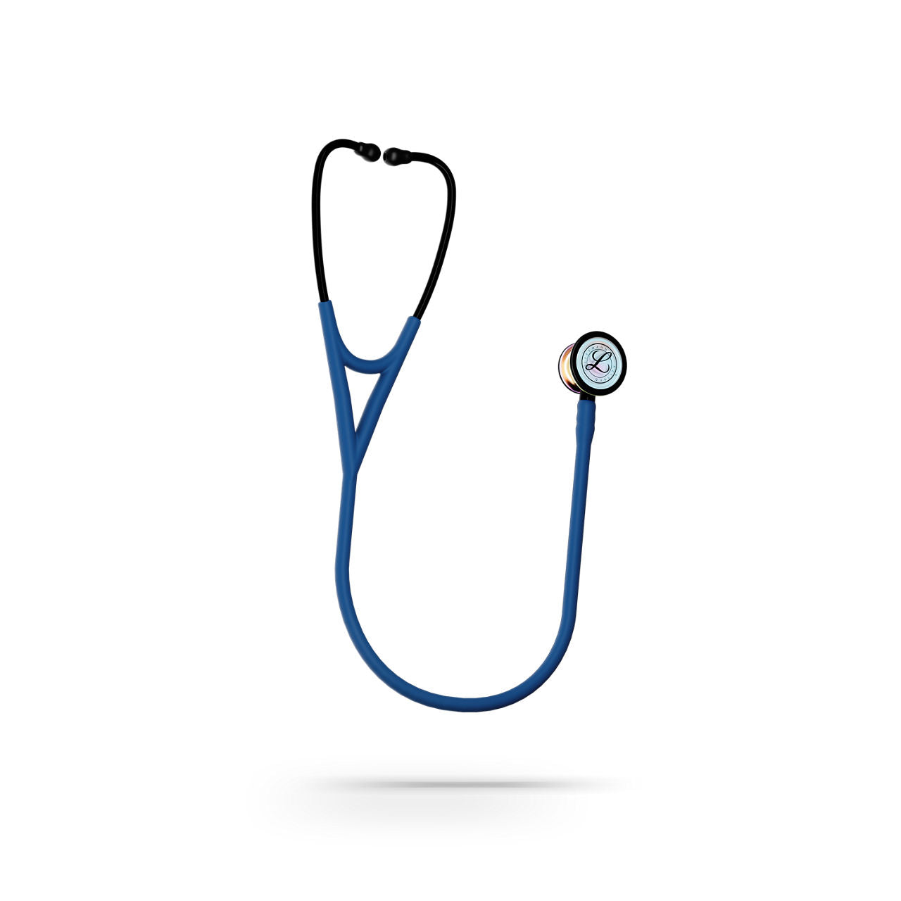 Estetoscopio Littmann Cardiology IV, 6242C, Tubo azul marino, Acabado tubo satinado, Campana arcoiris alto brillo