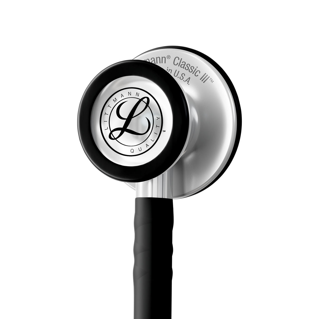 Estetoscopio Littmann Classic III, 5620C, Tubo negro, Acabado tubo satinado, Campana acero inoxidable